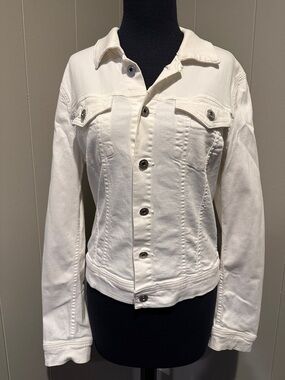 Bag 40 AG Adriano Goldschmied Women’s Medium Ivory Denim Jacket